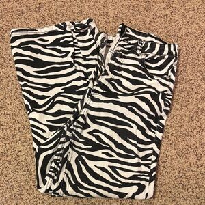 H&M Divided Zebra Print jeans